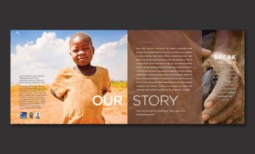 Outreach International annual report layout